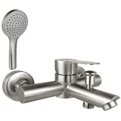 FANALOZA - Monomando tina ducha New Barcelona inoxidable satin