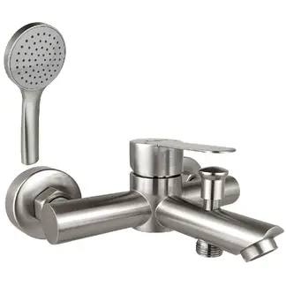 FANALOZA - Monomando tina ducha New Barcelona inoxidable satin