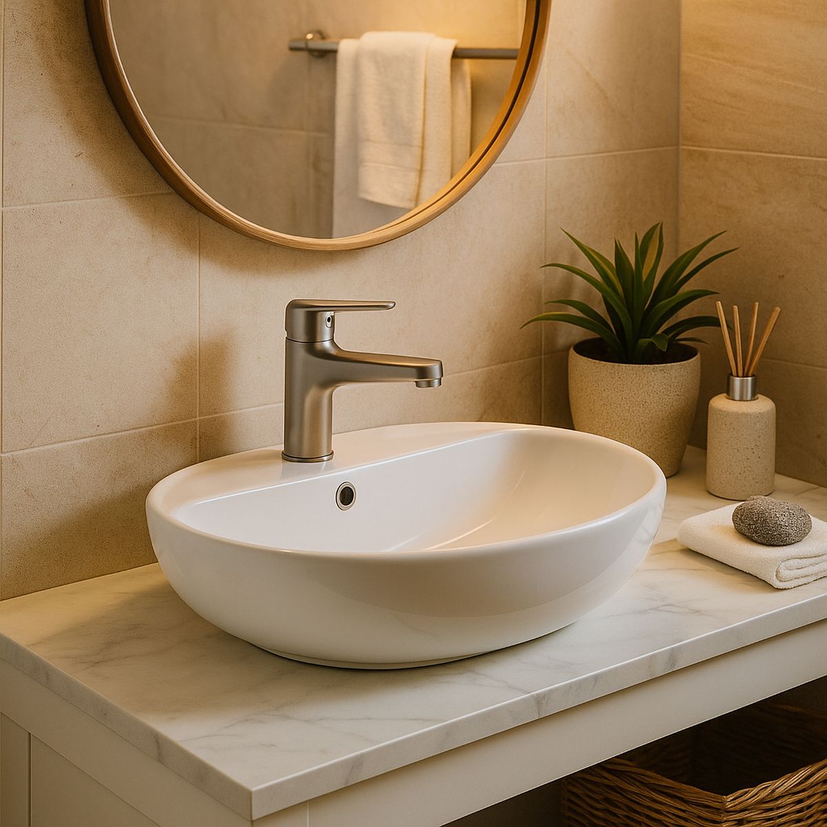 DUSCHY - Monomando Lavamanos Euro Gunmetal