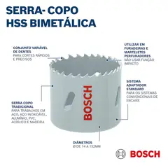 BOSCH - Sierra Copa HSS Bimetal 76mm