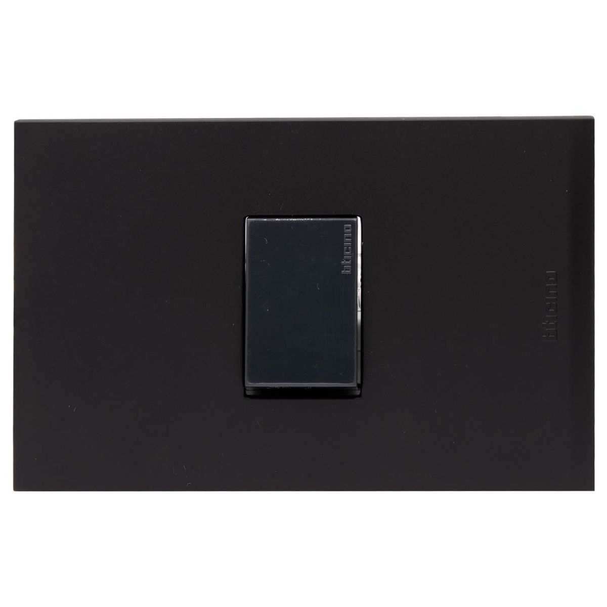 BTICINO - Placa armada Nóbile pulsador negro