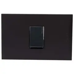 BTICINO - Placa armada Nóbile interruptor simple 9/12 negro