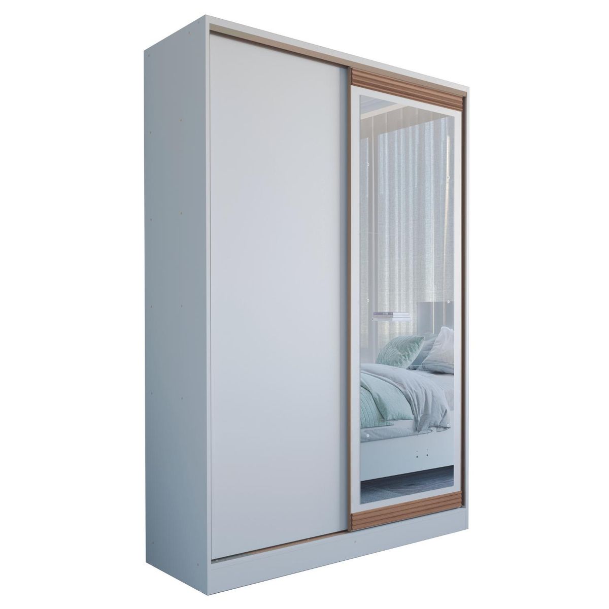 ONESSTA - Clóset Oasis 2 Puerta(s) 3 Cajón(es) 5 Repisa(s) 139.2x208x50.5 cm Blanco