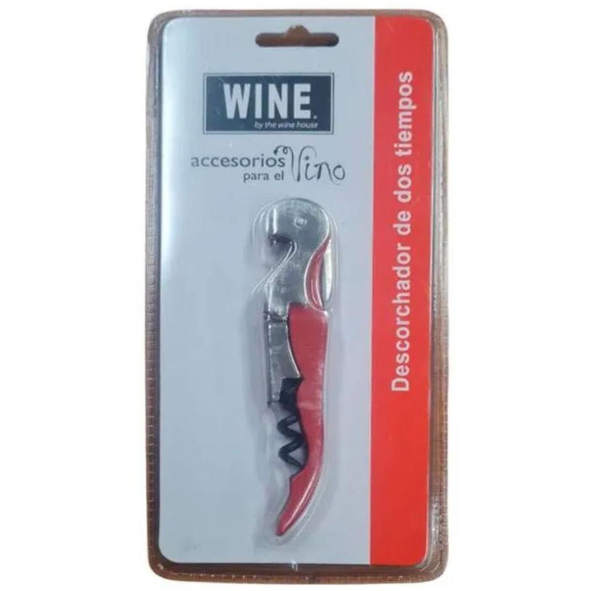 GENERICO - Descorchador 2 Tiempos The Wine House Rojo Profesional