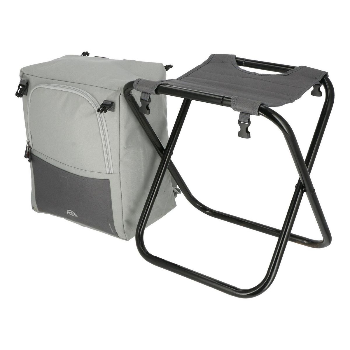 DOITE - Cooler Mochila con Asiento 20 l Gris Claro/ Oscuro