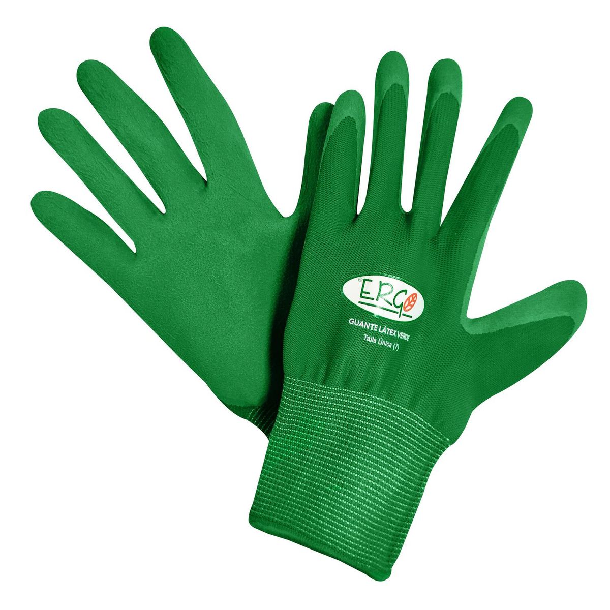 ERGO - Guante de Látex 7 Verde