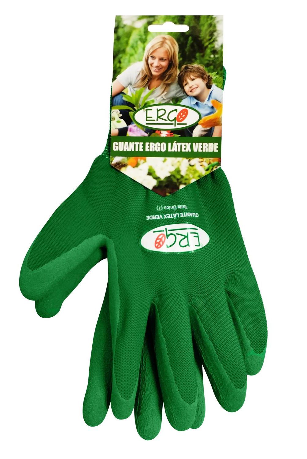 ERGO - Guante de Látex 7 Verde