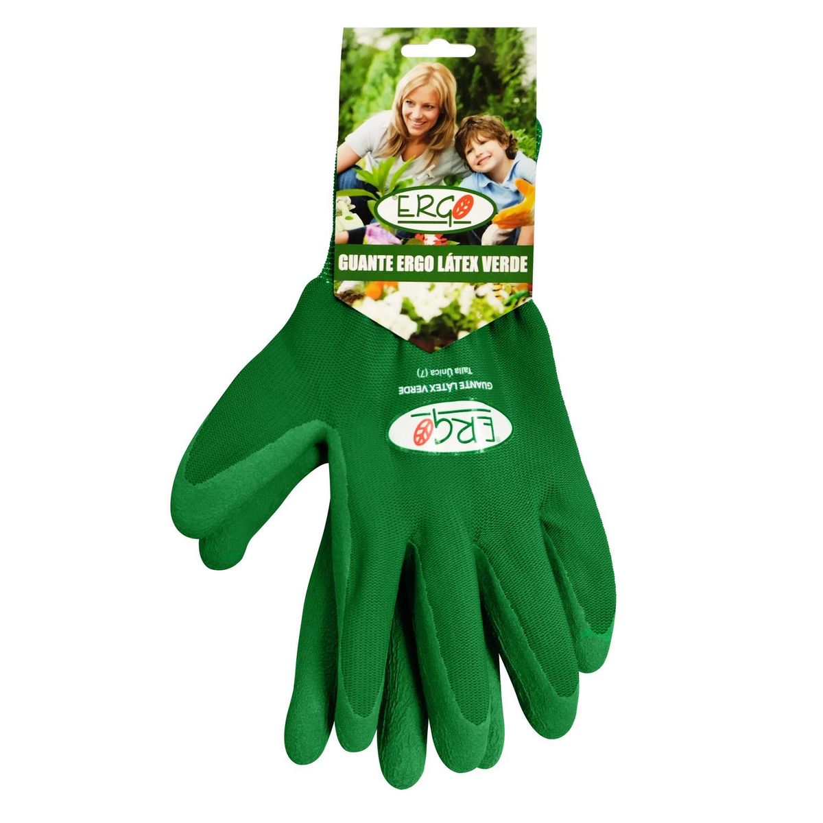 ERGO - Guante de Látex 7 Verde