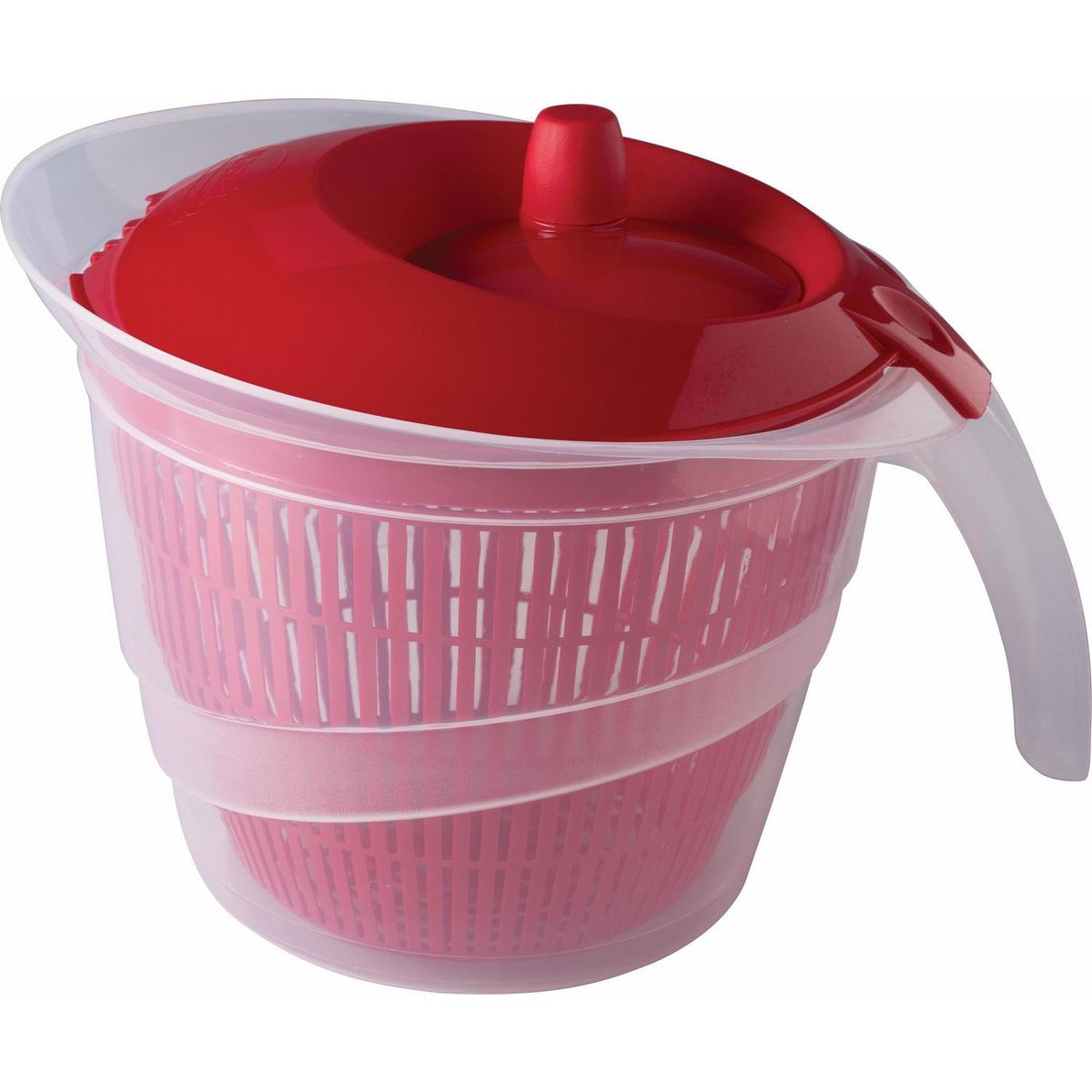 SOGA - Secadora de Ensalada Soga 2.8 Litros Rojo Centrifugado Manual