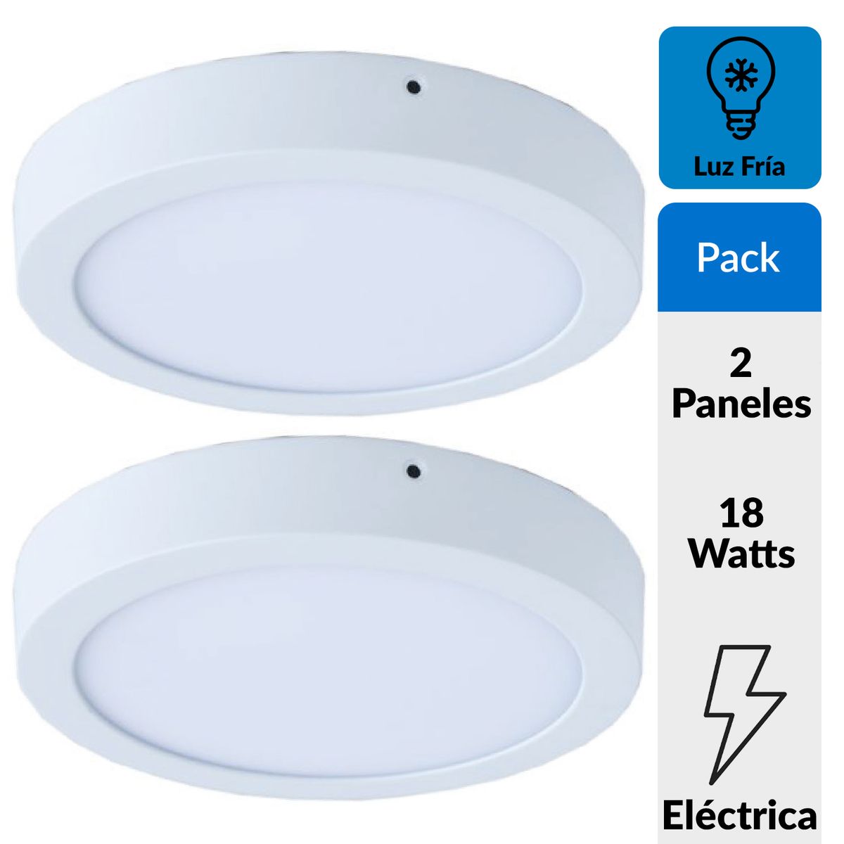 MEGABRIGHT - Pack Paneles Led Aluminio Blanco