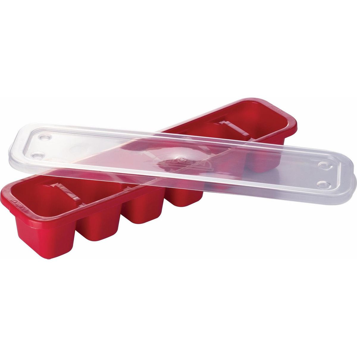 JUST HOME COLLECTION - Cubetera con tapa 180 ml roja