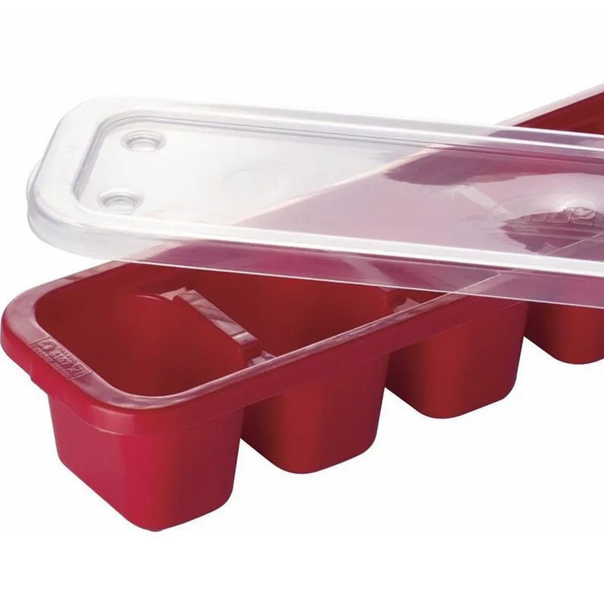 JUST HOME COLLECTION - Cubetera con tapa 180 ml roja