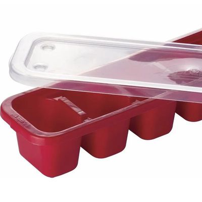 Imagen 2 del producto Cubetera con tapa 180 ml roja