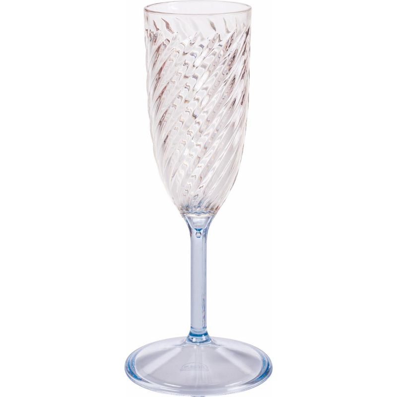 PLASUTIL - Copa de Champán 200 ml Plástico Azul