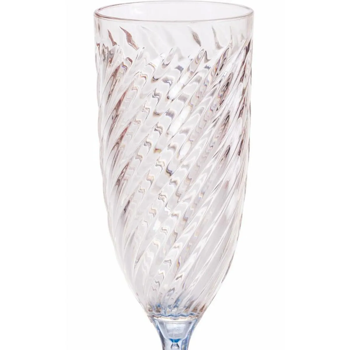 JUST HOME COLLECTION - Copa de Champágne 200 ml Plástico Azul