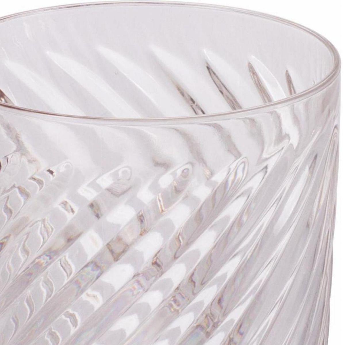 JUST HOME COLLECTION - Vaso Bajo Whisky de Plástico 350 ml Transparente