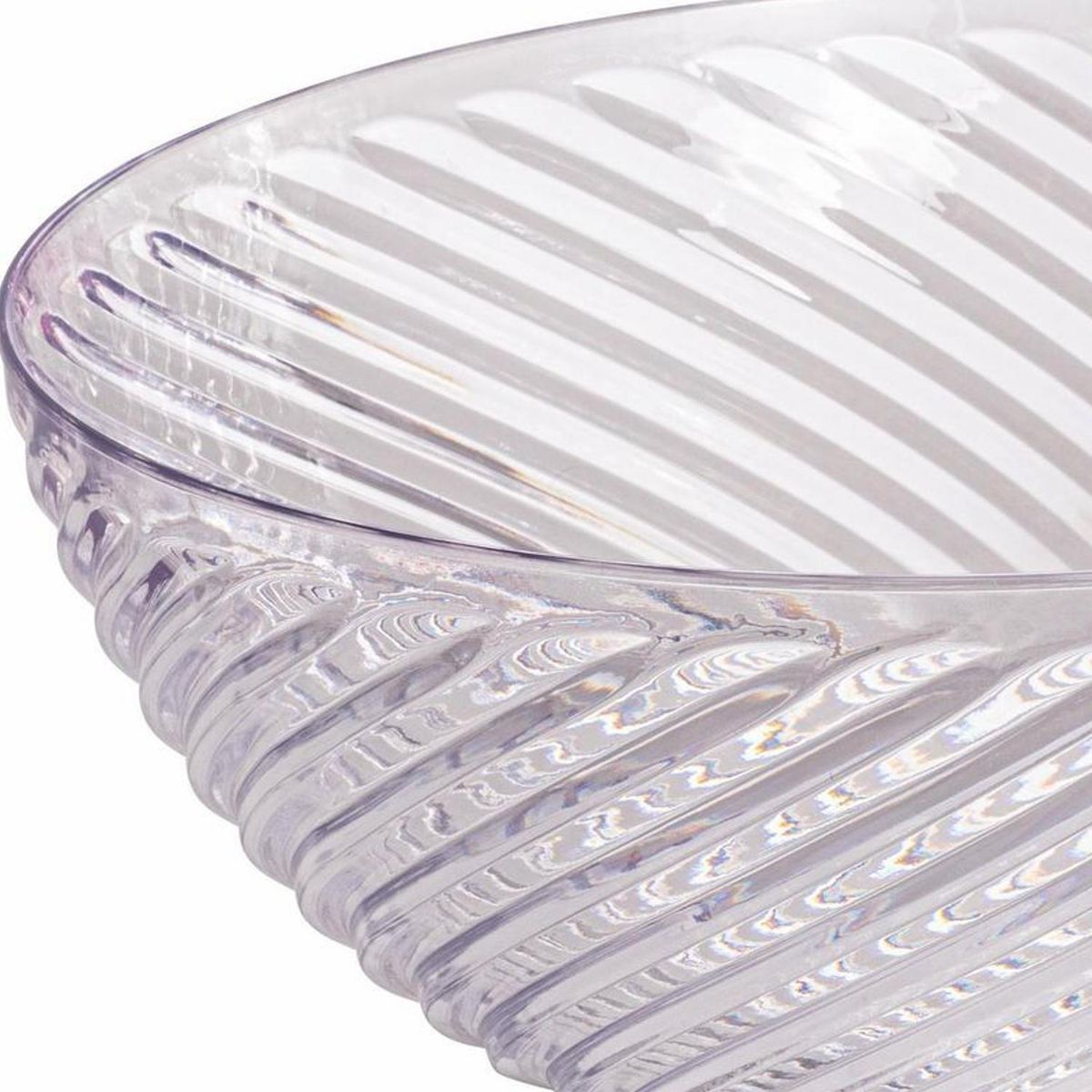 JUST HOME COLLECTION - Bowl Plasútil Twist Transparente 26 Cm 3.6 Litros