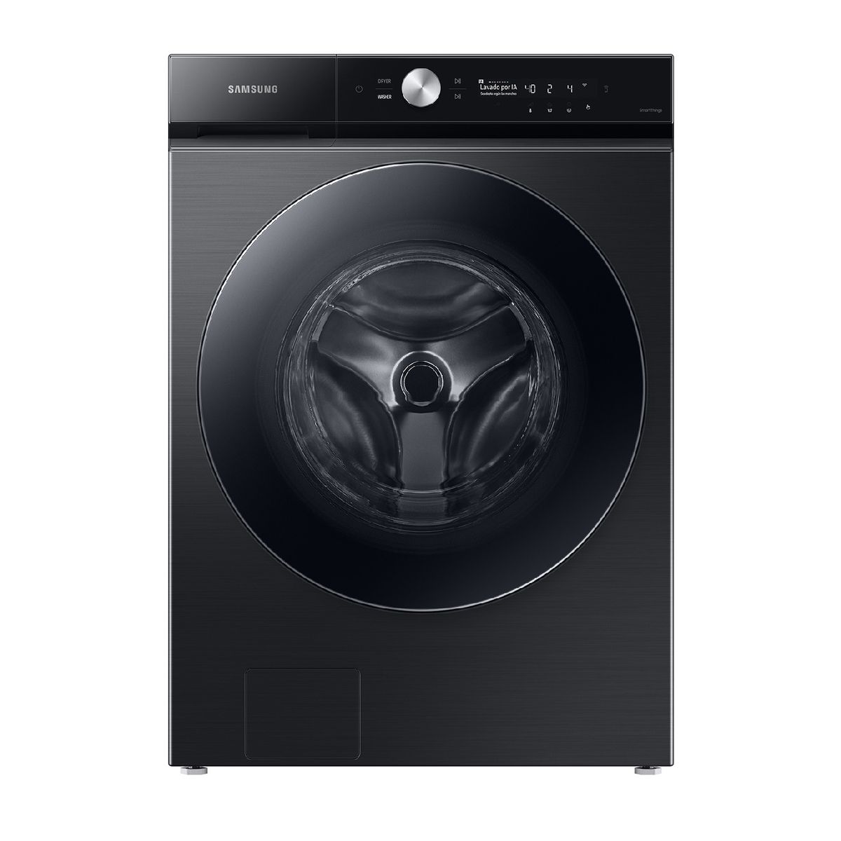 SAMSUNG - Lavadora con Inteligencia Artificial Carga Frontal 25 kg Black WF25B9600KVZS