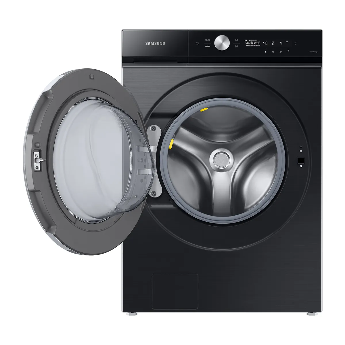 SAMSUNG - Lavadora con Inteligencia Artificial Carga Frontal 25 kg Black WF25B9600KVZS