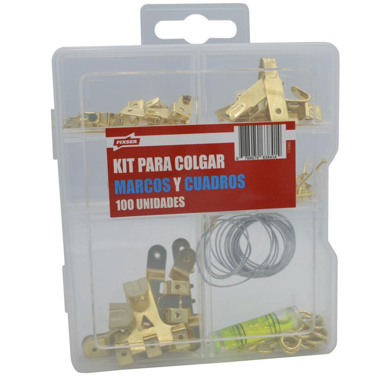 FIXSER - Kit colgar marcos y cuadros acero cincado