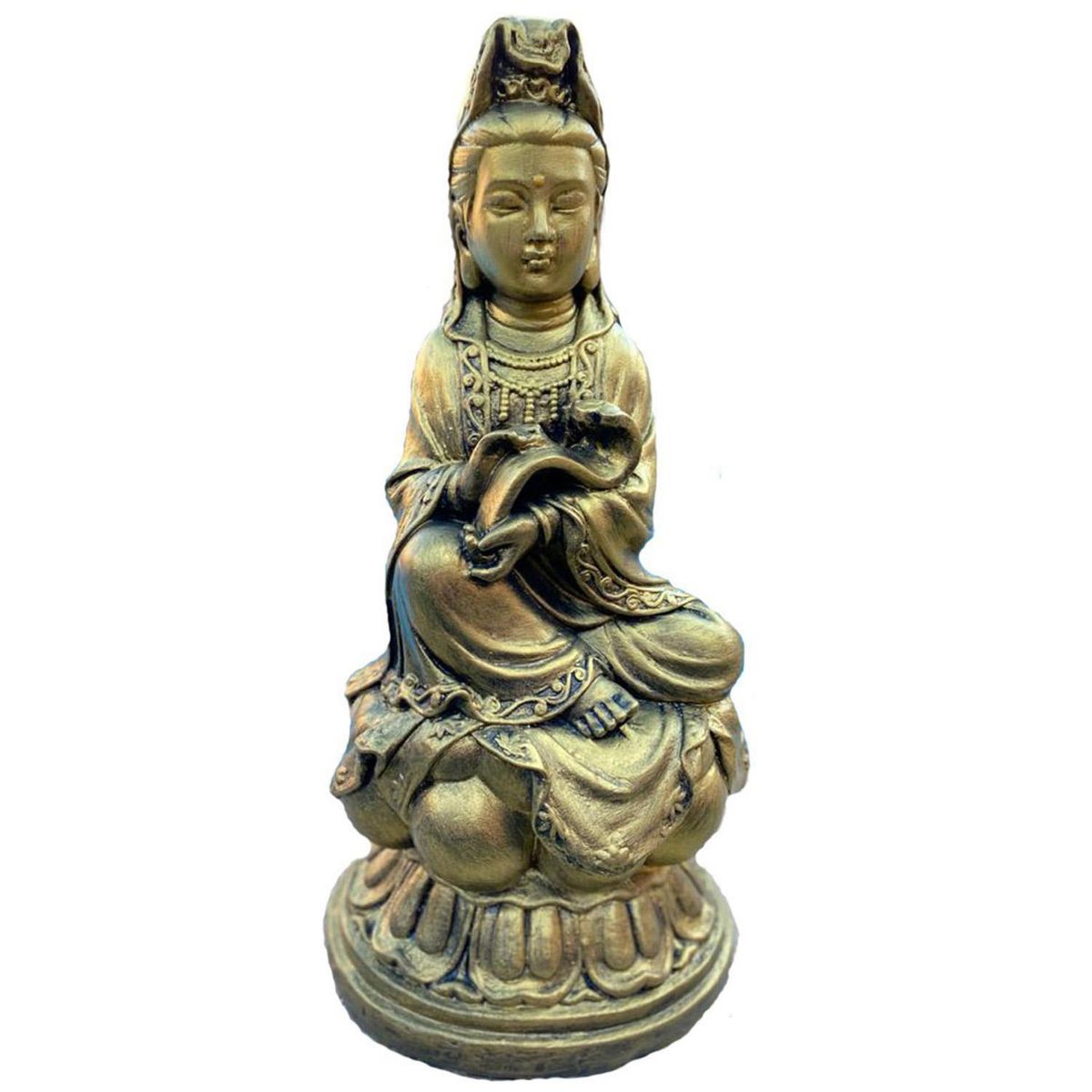 SAT NAM INSPIRES - Figura Madre Guan Yin Golden 55 cm