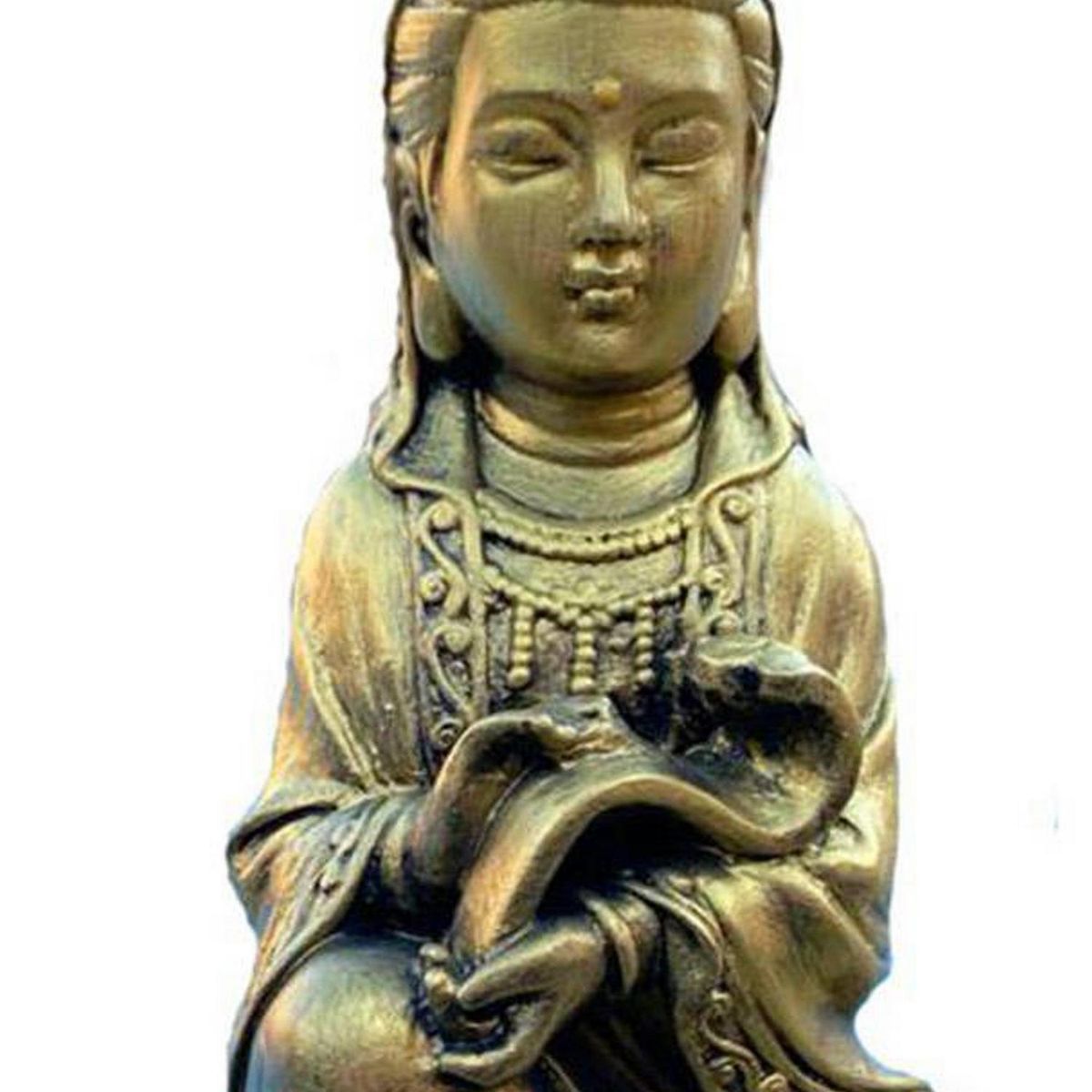 SAT NAM INSPIRES - Figura Madre Guan Yin Golden 55 cm