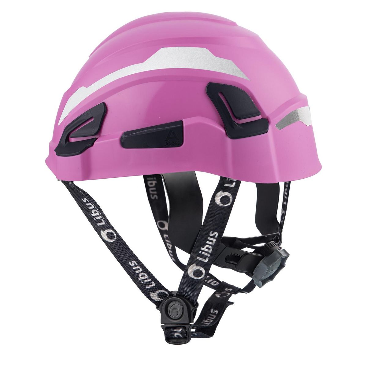 LIBUS - Casco textil con cremallera rosado