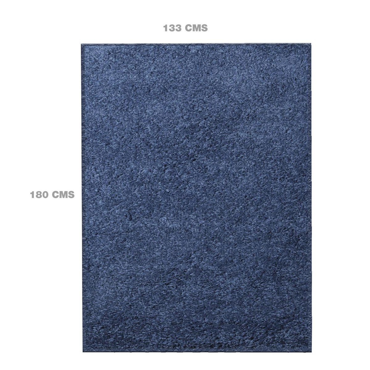 JUST HOME COLLECTION - Alfombra Shaggy Lisa 133x180 cm Poliéster AZUL