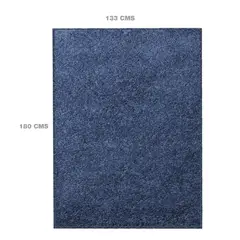 JUST HOME COLLECTION - Alfombra shaggi lisa 133x180 cm azul
