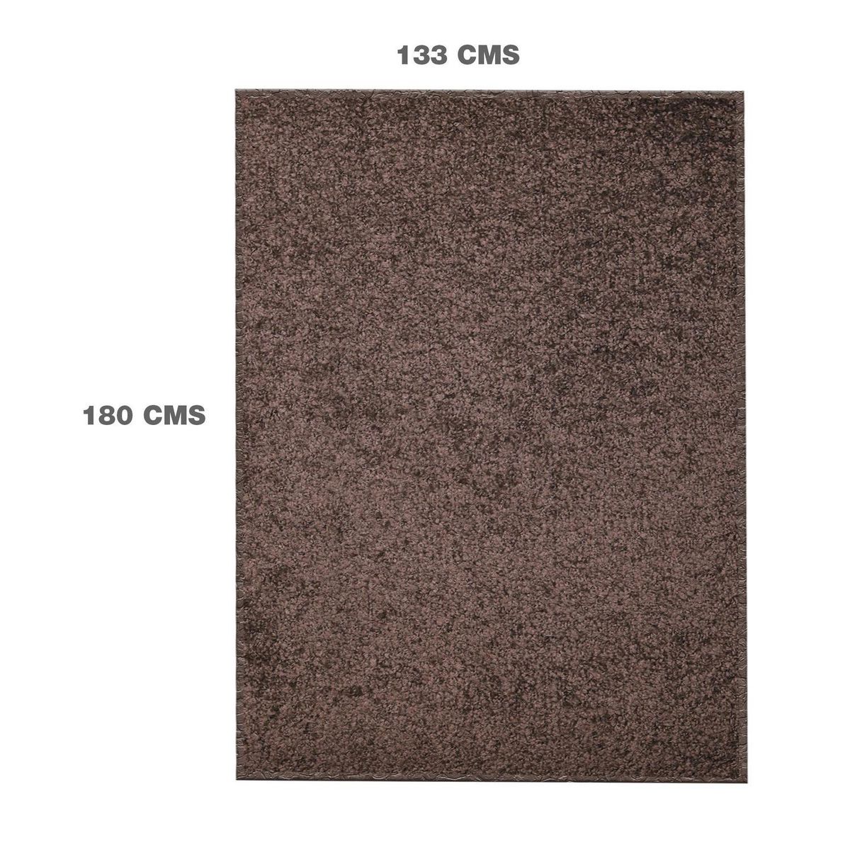 JUST HOME COLLECTION - Alfombra Shaggy Lisa 133x180 cm Poliéster CAFE