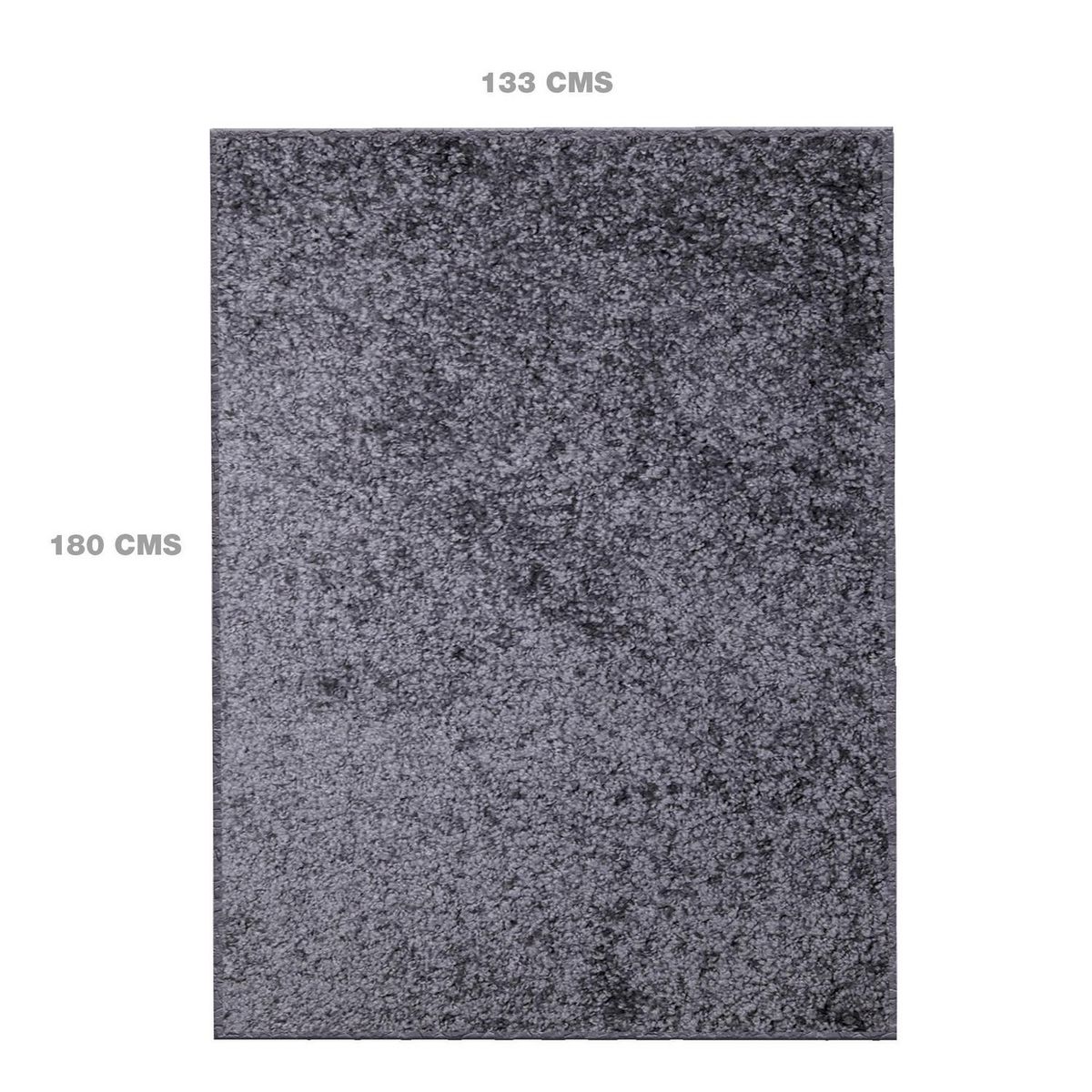 JUST HOME COLLECTION - Alfombra Shaggy Lisa 133x180 cm Poliéster Gris