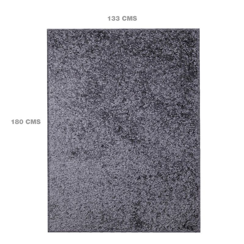 JUST HOME COLLECTION - Alfombra shaggi lisa 133x180 cm gris