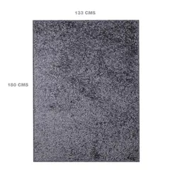 JUST HOME COLLECTION - Alfombra shaggi lisa 133x180 cm gris