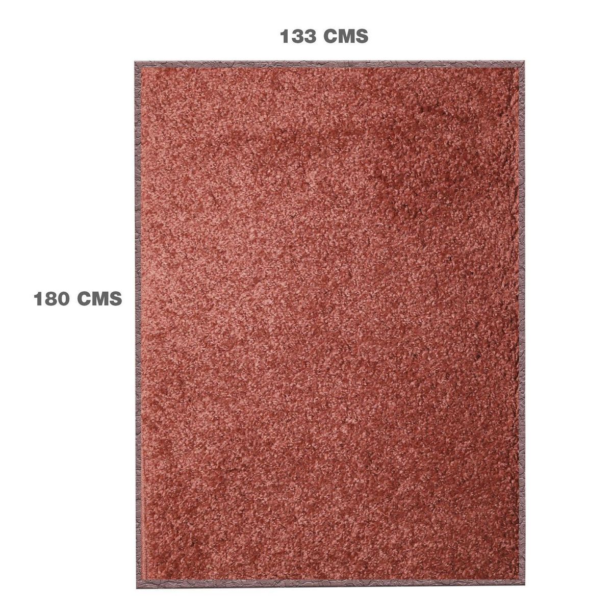 JUST HOME COLLECTION - Alfombra Shaggy Lisa 133x180 cm Poliéster TERRACOTA