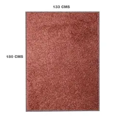 JUST HOME COLLECTION - Alfombra shaggi lisa 133x180 cm terracota