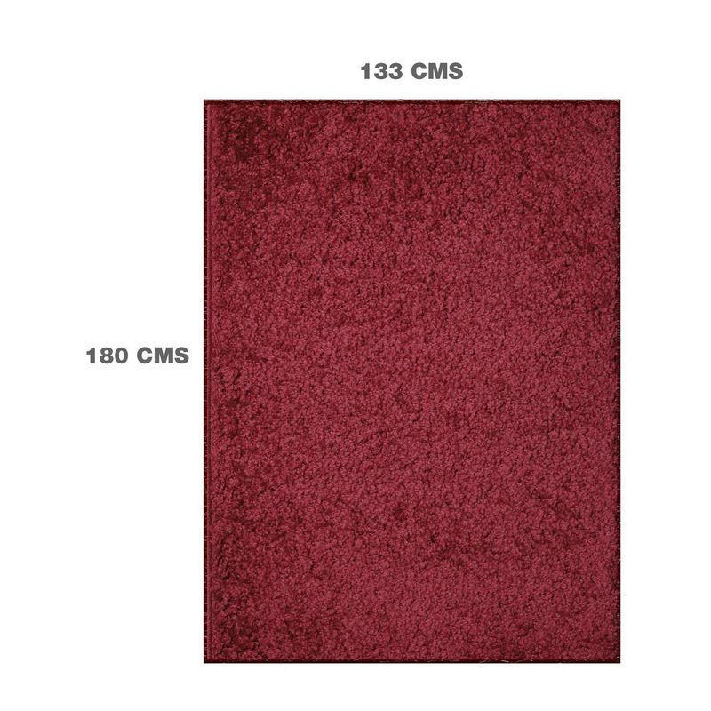 JUST HOME COLLECTION - Alfombra Shaggy Lisa 133x180 cm Poliéster Rojo