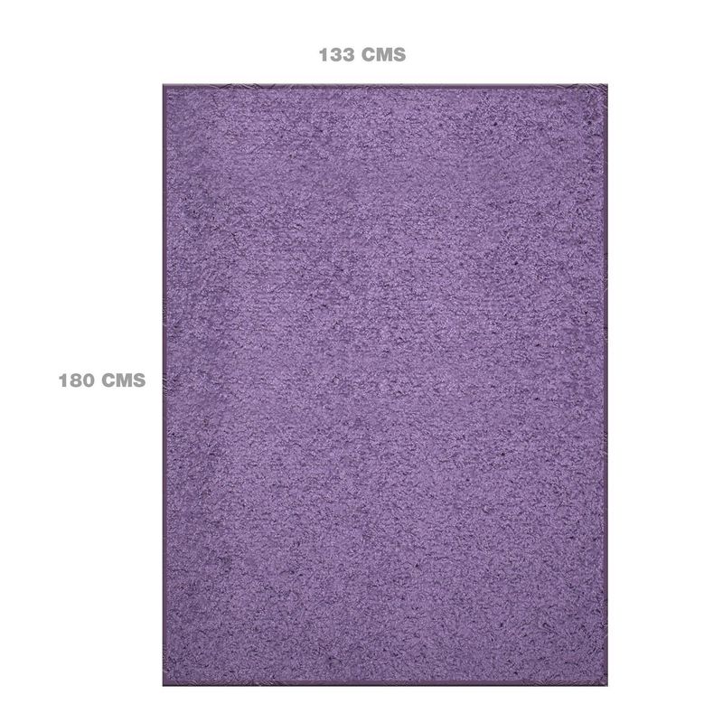 JUST HOME COLLECTION - Alfombra shaggi lisa 133x180 cm lila