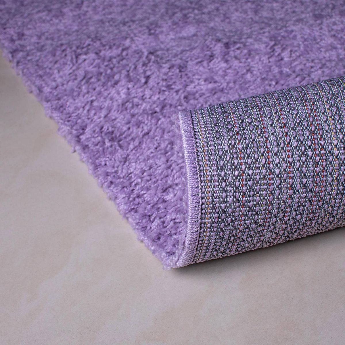 JUST HOME COLLECTION - Alfombra Shaggy Lisa 133x180 cm Poliéster Lila