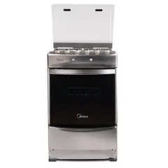 MIDEA - Cocina a Gas 4 Platos Silver MCG-4QPI24NS