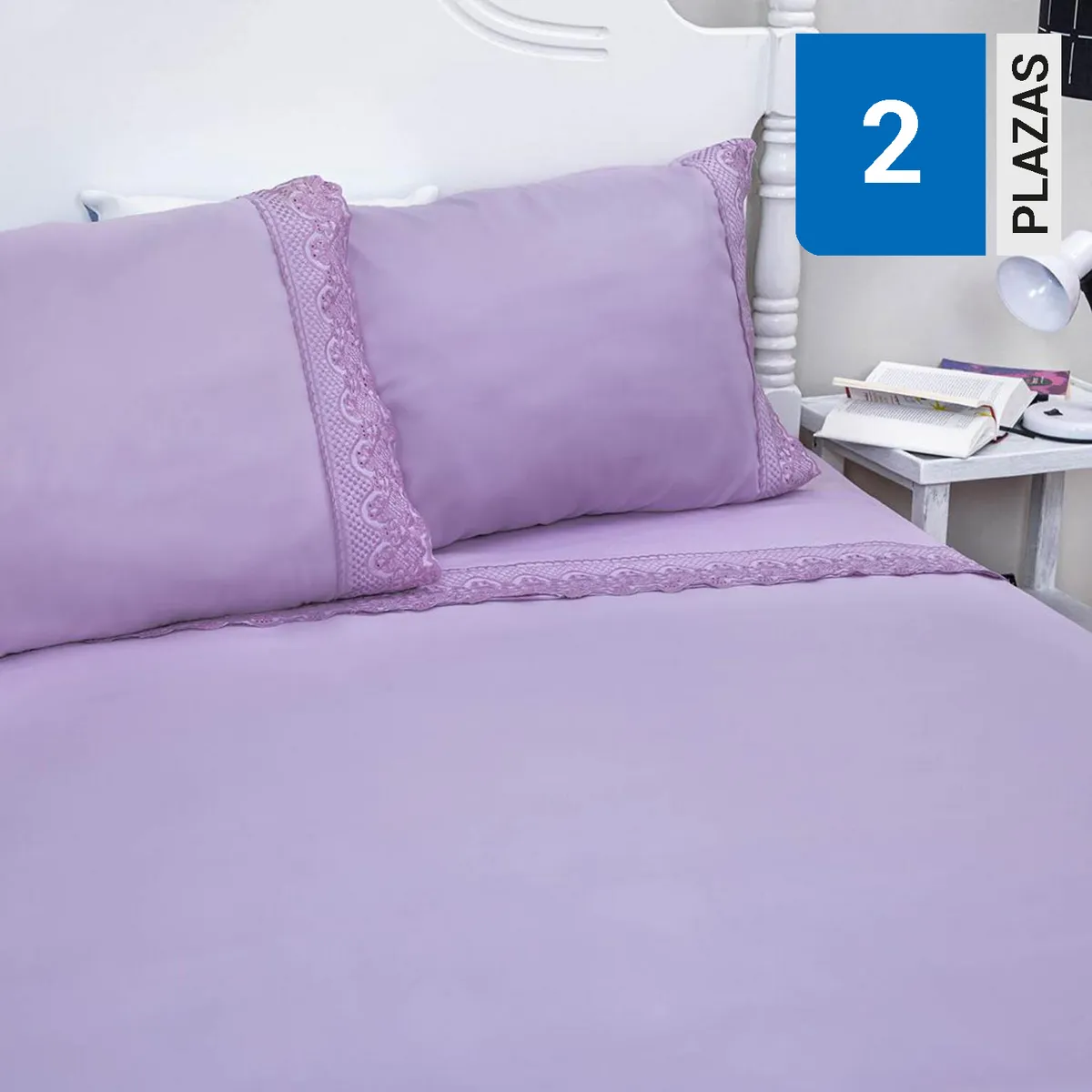 DORAL - Juego de Sábanas Broderie Santorini