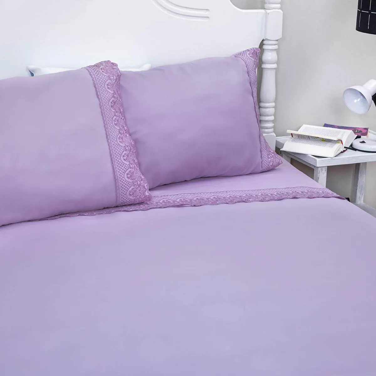 DORAL - Juego de Sábanas Broderie Santorini