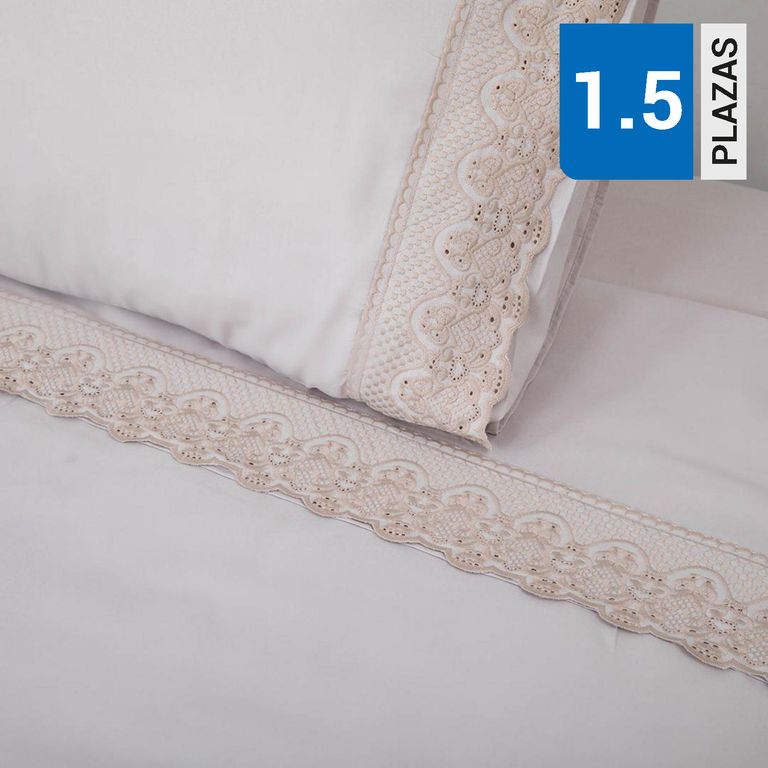 Juego de Sábanas Broderie Santorini