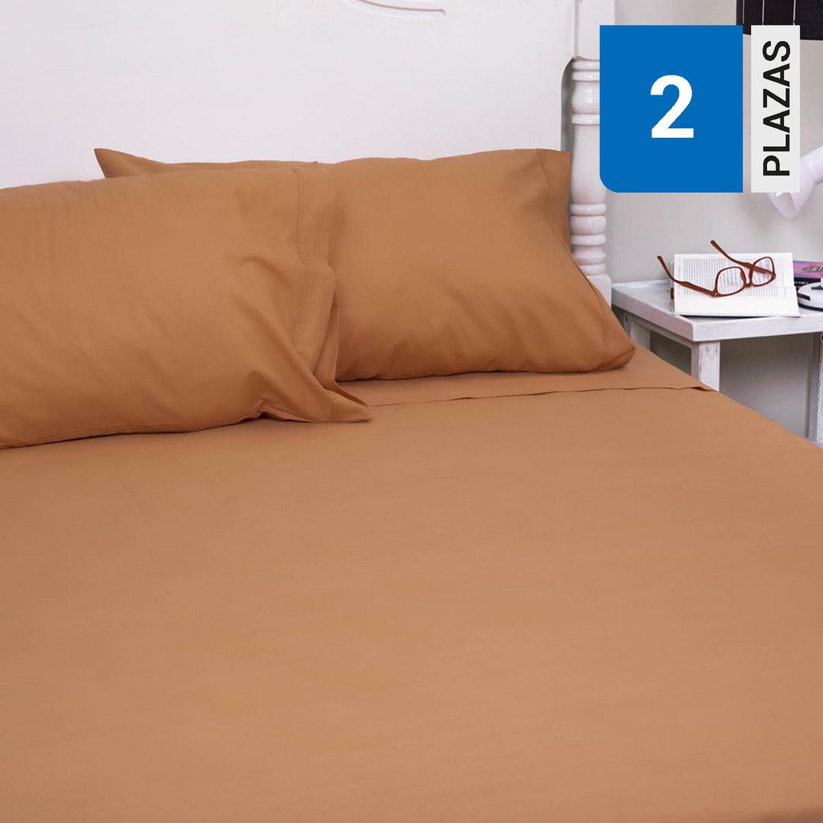 DORAL - Juego Sábanas Liso Vivo 144 hilos