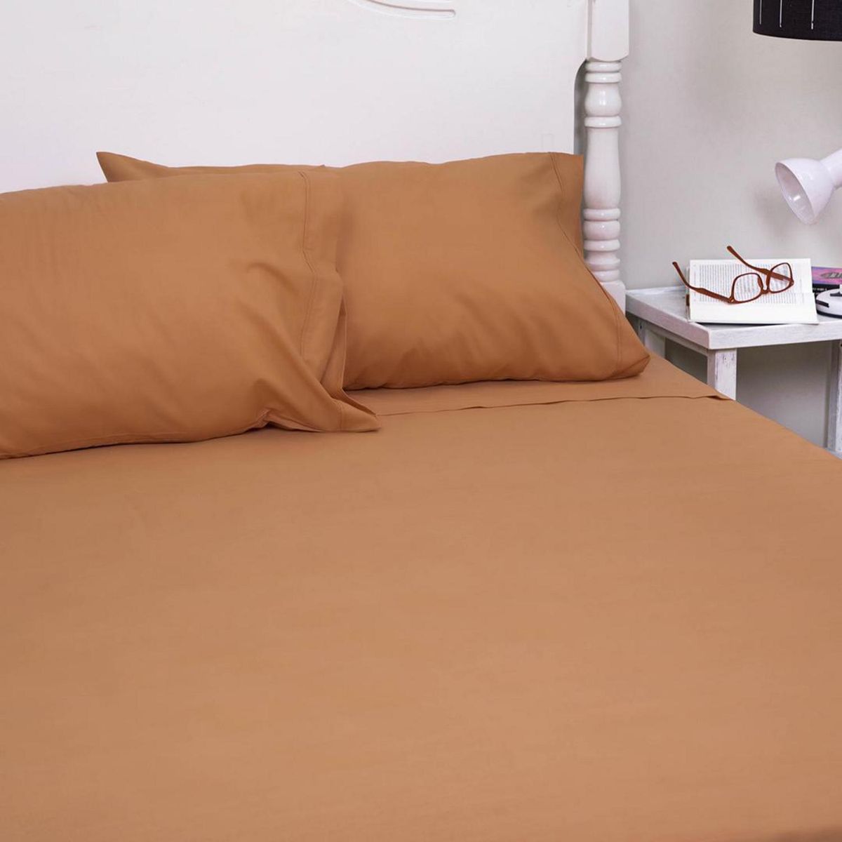 DORAL - Juego Sábanas Liso Vivo 144 hilos