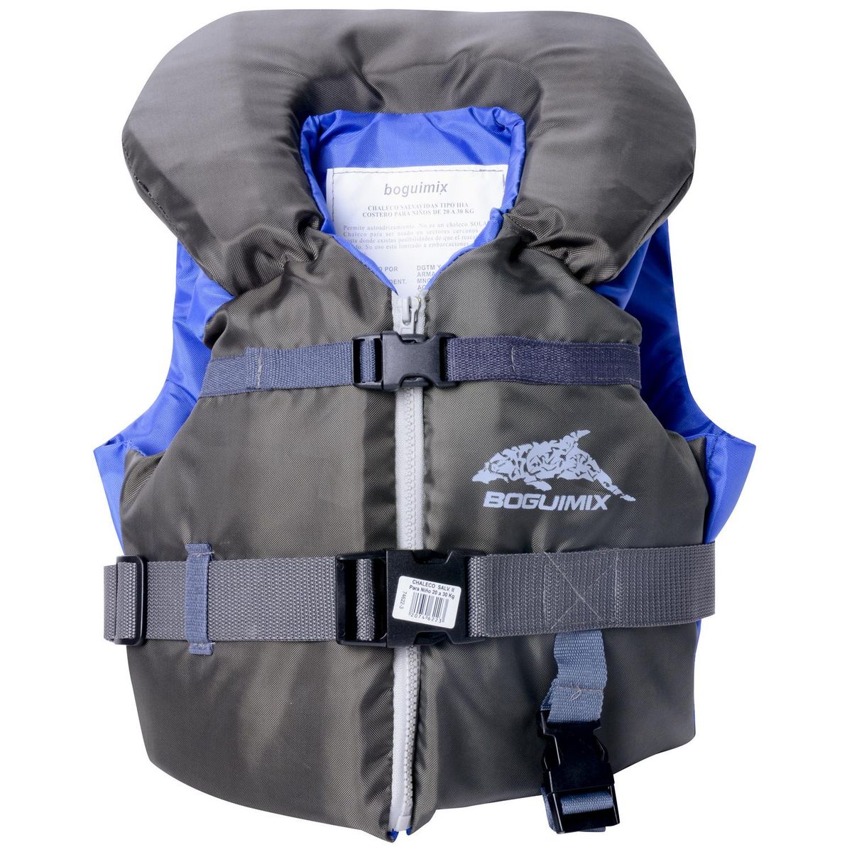 AQUAPLAS - Chaleco Salvavidas para Niños Azul Náutico 4 a 6 Años