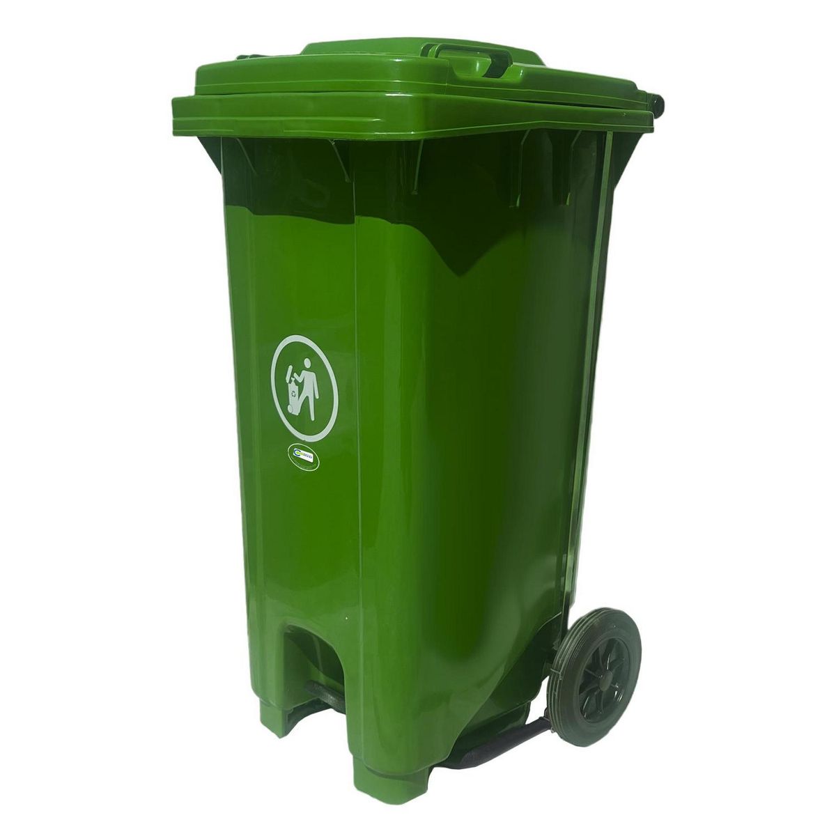 JENNY HOME - Basurero Jenny Home 120 Litros Pedal Central Verde