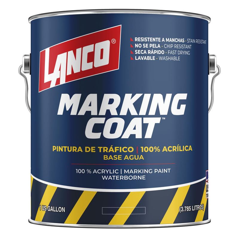 LANCO - Pintura demarcación víal blanco 1 galón