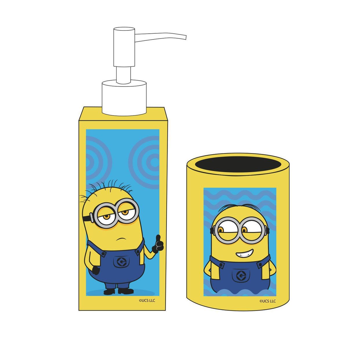 VAIS - Set De Baño Cerámica 2 Piezas Minions