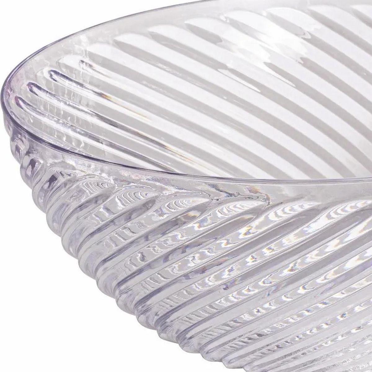 JUST HOME COLLECTION - Bowl Twist Plástico 310 ml Transparente