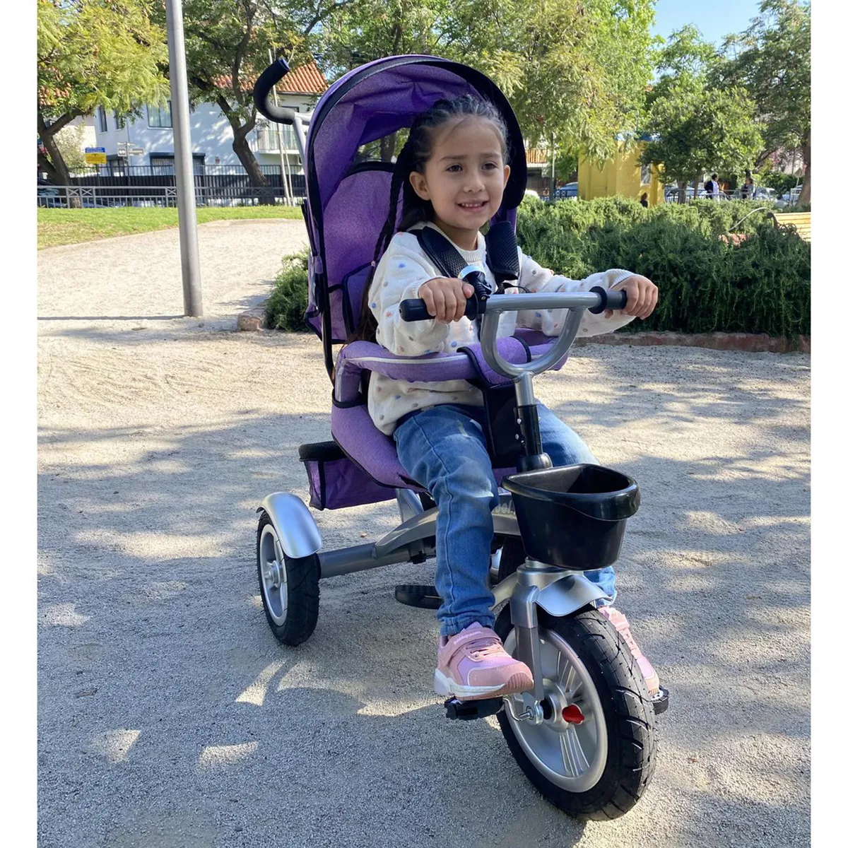 KIDSCOOL - Triciclo Multifuncion City 360 Rosado Desde 1 año